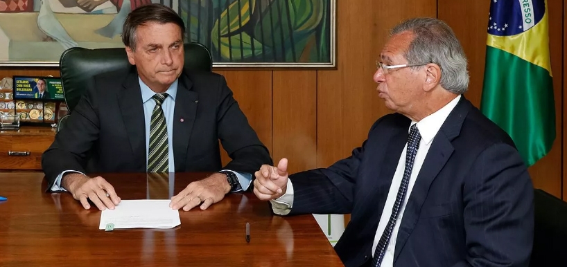 Jair Bolsonaro e Paulo Guedes (Foto: Carolina Antunes/PR)