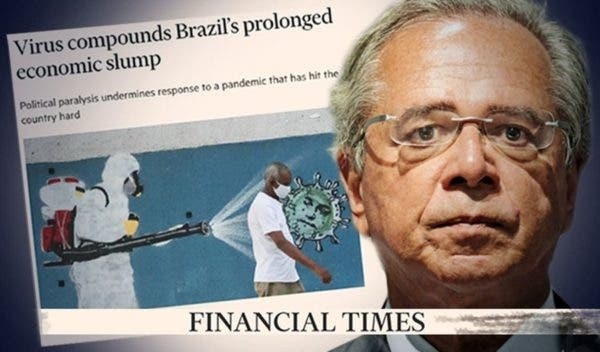 Financial Times diz que Guedes não engana e diz que “paralisia política de Bolsonaro prejudica o país”. Foto: Reprodução/PT